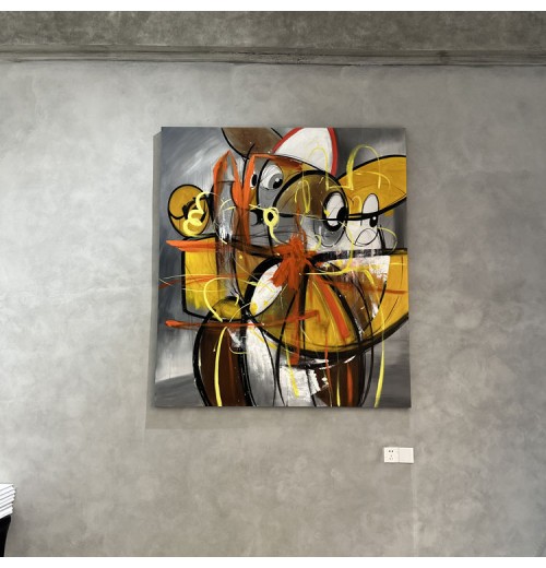 Large Abstract Figurative Handmade Oil Painting Creative Wall Decoration Large Abstract Figurative Handmade Oil Painting Creative Wall Decoration