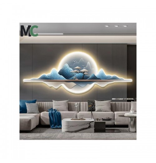 Modern Living Room Mural Hallway Background Wall Landscape Acrylic Crystal painting LED Wall Art home decor paintings Modern Living Room Mural Hallway Background Wall Landscape Acrylic Crystal painting LED Wall Art home decor paintings