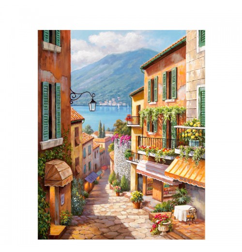 CHENISTORY 991616 DIY Painting By Numbers landscape Italian town paint by numbers wholesale Room Decoration oil painting CHENISTORY 991616 DIY Painting By Numbers landscape Italian town paint by numbers wholesale Room Decoration oil painting